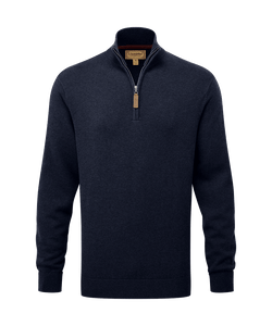 Schoffel Calton Cotton Cashmere 1/4 Zip Jumper