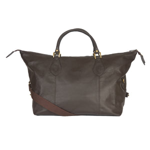 Barbour leather travel explorer bag online