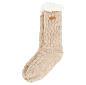 Barbour Cable Knit Lounge Socks